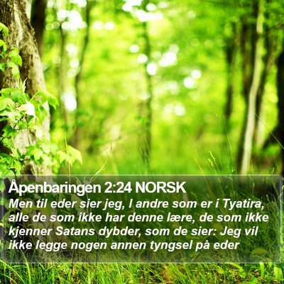 Åpenbaringen 2:24 NORSK Bible Verse Image