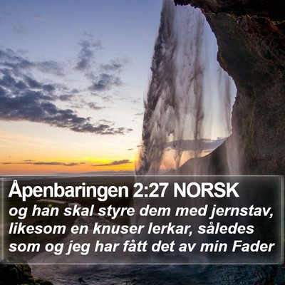 Åpenbaringen 2:27 NORSK Bible Verse Image