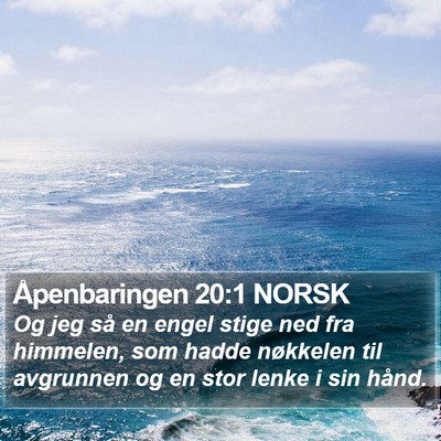Åpenbaringen 20:1 NORSK Bible Verse Image
