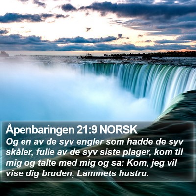 Åpenbaringen 21:9 NORSK Bible Verse Image