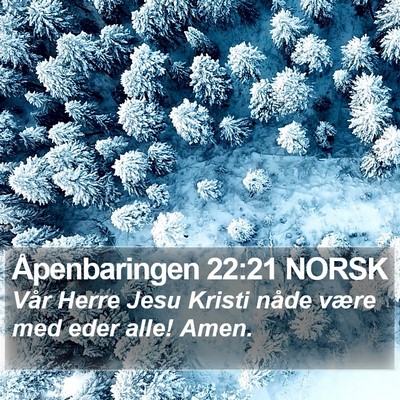 Åpenbaringen 22:21 NORSK Bible Verse Image