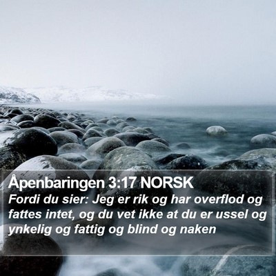 Åpenbaringen 3:17 NORSK Bible Verse Image