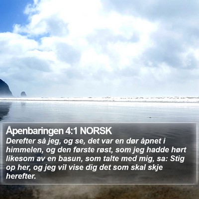 Åpenbaringen 4:1 NORSK Bible Verse Image