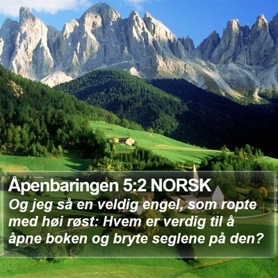 Åpenbaringen 5:2 NORSK Bible Verse Image
