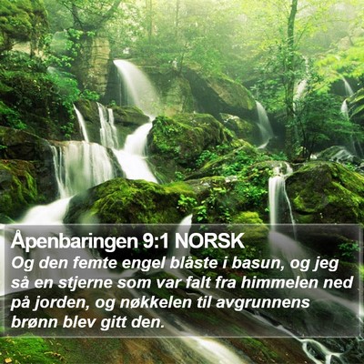 Åpenbaringen 9:1 NORSK Bible Verse Image