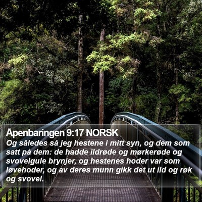 Åpenbaringen 9:17 NORSK Bible Verse Image
