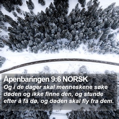 Åpenbaringen 9:6 NORSK Bible Verse Image