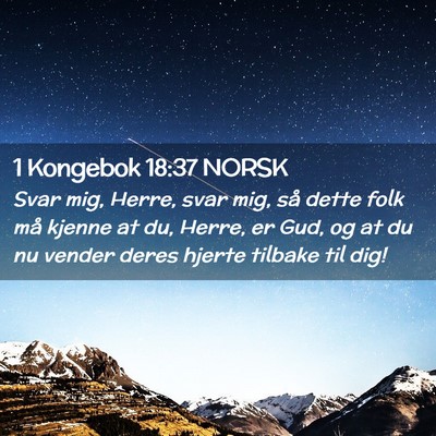 Picture 02 - 1 Kongebok 18:37 NORSK - Svar mig, Herre, svar mig, så dette folk må - Bible Verse Picture