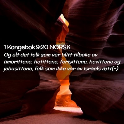Picture 02 - 1 Kongebok 9:20 NORSK - Og alt det folk som var blitt tilbake av - Bible Verse Picture