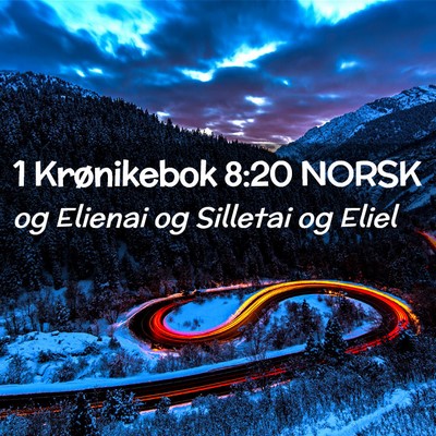 Picture 02 - 1 Krønikebok 8:20 NORSK - og Elienai og Silletai og - Bible Verse Picture