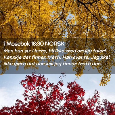 Picture 02 - 1 Mosebok 18:30 NORSK - Men han sa: Herre, bli ikke vred om jeg taler! - Bible Verse Picture