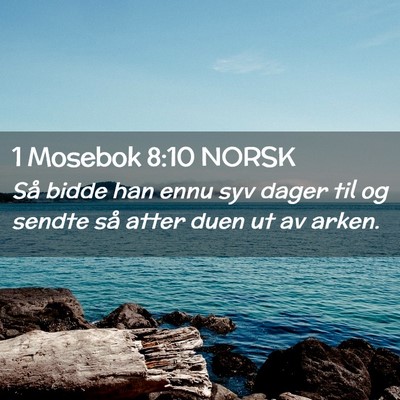 Picture 02 - 1 Mosebok 8:10 NORSK - Så bidde han ennu syv dager til og sendte så - Bible Verse Picture