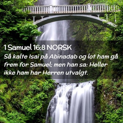 Picture 02 - 1 Samuel 16:8 NORSK - Så kalte Isai på Abinadab og lot ham gå frem - Bible Verse Picture