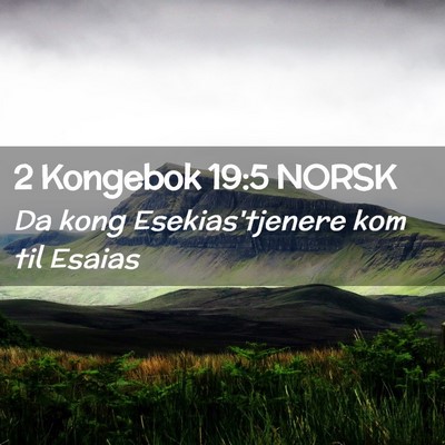 Picture 02 - 2 Kongebok 19:5 NORSK - Da kong Esekias'tjenere kom til - Bible Verse Picture