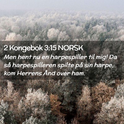 Picture 02 - 2 Kongebok 3:15 NORSK - Men hent nu en harpespiller til mig! Da så - Bible Verse Picture