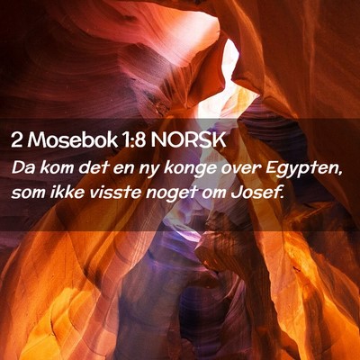 Picture 02 - 2 Mosebok 1:8 NORSK - Da kom det en ny konge over Egypten, som ikke - Bible Verse Picture