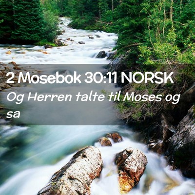 Picture 02 - 2 Mosebok 30:11 NORSK - Og Herren talte til Moses og - Bible Verse Picture