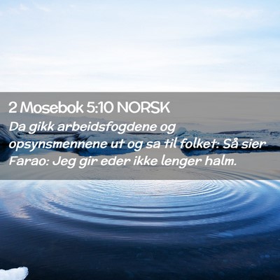 Picture 02 - 2 Mosebok 5:10 NORSK - Da gikk arbeidsfogdene og opsynsmennene ut og sa - Bible Verse Picture