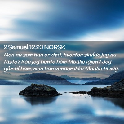 Picture 02 - 2 Samuel 12:23 NORSK - Men nu som han er død, hvorfor skulde jeg nu - Bible Verse Picture