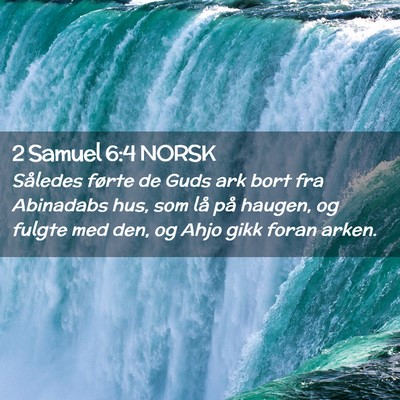 Picture 02 - 2 Samuel 6:4 NORSK - Således førte de Guds ark bort fra Abinadabs - Bible Verse Picture