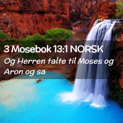 Picture 02 - 3 Mosebok 13:1 NORSK - Og Herren talte til Moses og Aron og - Bible Verse Picture