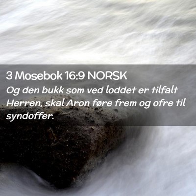 Picture 02 - 3 Mosebok 16:9 NORSK - Og den bukk som ved loddet er tilfalt Herren, - Bible Verse Picture
