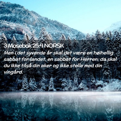 Picture 02 - 3 Mosebok 25:4 NORSK - Men i det syvende år skal det være en - Bible Verse Picture