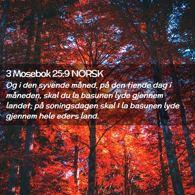 Picture 02 - 3 Mosebok 25:9 NORSK - Og i den syvende måned, på den tiende dag i - Bible Verse Picture