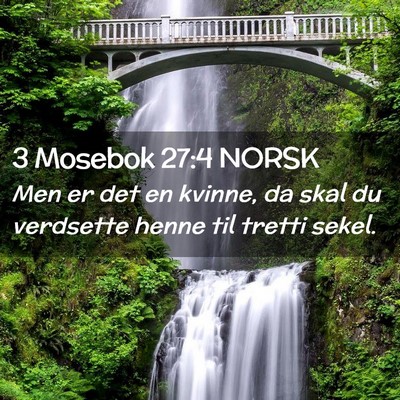 Picture 02 - 3 Mosebok 27:4 NORSK - Men er det en kvinne, da skal du verdsette henne - Bible Verse Picture