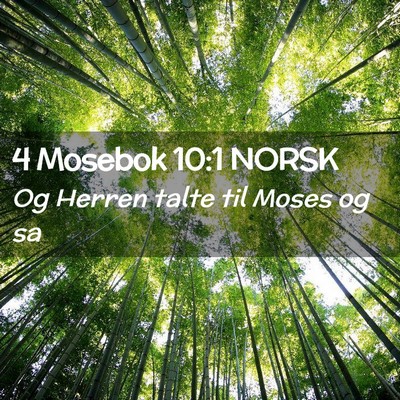 Picture 02 - 4 Mosebok 10:1 NORSK - Og Herren talte til Moses og - Bible Verse Picture
