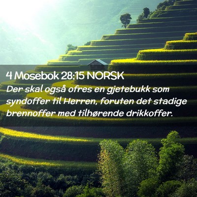 Picture 02 - 4 Mosebok 28:15 NORSK - Der skal også ofres en gjetebukk som syndoffer - Bible Verse Picture
