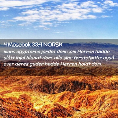 Picture 02 - 4 Mosebok 33:4 NORSK - mens egypterne jordet dem som Herren hadde slått - Bible Verse Picture