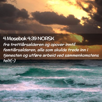 Picture 02 - 4 Mosebok 4:39 NORSK - fra trettiårsalderen og opover inntil - Bible Verse Picture
