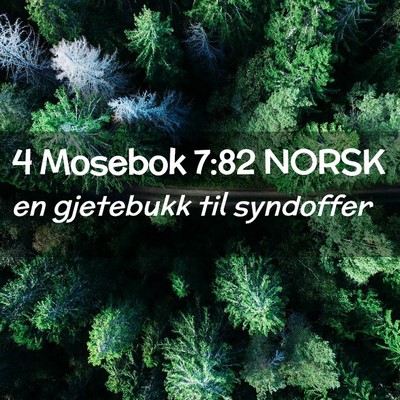 Picture 02 - 4 Mosebok 7:82 NORSK - en gjetebukk til - Bible Verse Picture