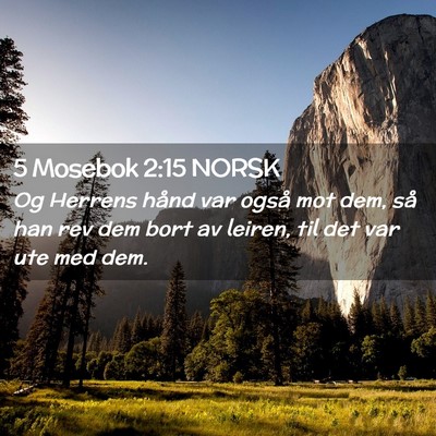 Picture 02 - 5 Mosebok 2:15 NORSK - Og Herrens hånd var også mot dem, så han rev - Bible Verse Picture