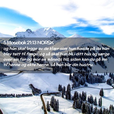 Picture 02 - 5 Mosebok 21:13 NORSK - og hun skal legge av de klær som hun hadde på - Bible Verse Picture