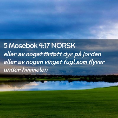 Picture 02 - 5 Mosebok 4:17 NORSK - eller av noget firføtt dyr på jorden eller av - Bible Verse Picture