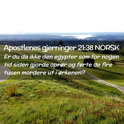 Picture 02 - Apostlenes gjerninger 21:38 NORSK - Er du da ikke den egypter som for nogen tid siden - Bible Verse Picture
