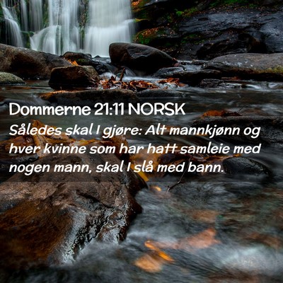 Picture 02 - Dommerne 21:11 NORSK - Således skal I gjøre: Alt mannkjønn og hver - Bible Verse Picture