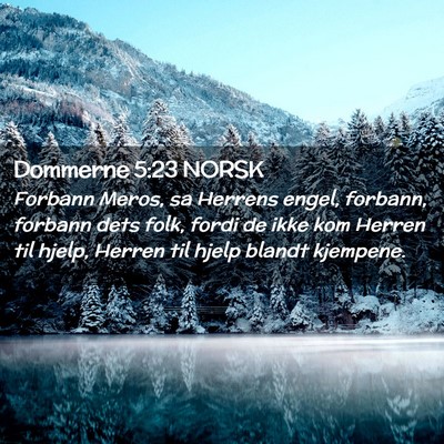 Picture 02 - Dommerne 5:23 NORSK - Forbann Meros, sa Herrens engel, forbann, forbann - Bible Verse Picture