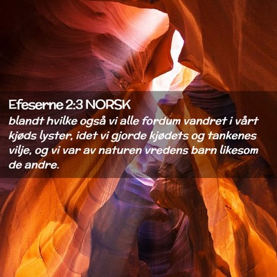 Picture 02 - Efeserne 2:3 NORSK - blandt hvilke også vi alle fordum vandret i - Bible Verse Picture
