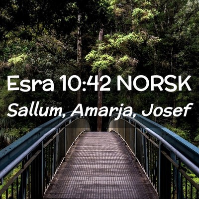 Picture 02 - Esra 10:42 NORSK - Sallum, Amarja, - Bible Verse Picture