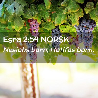 Picture 02 - Esra 2:54 NORSK - Nesiahs barn, Hatifas - Bible Verse Picture