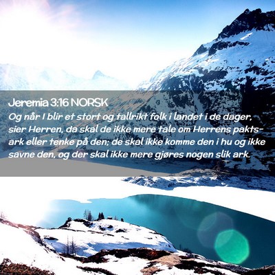Picture 02 - Jeremia 3:16 NORSK - Og når I blir et stort og tallrikt folk i landet - Bible Verse Picture