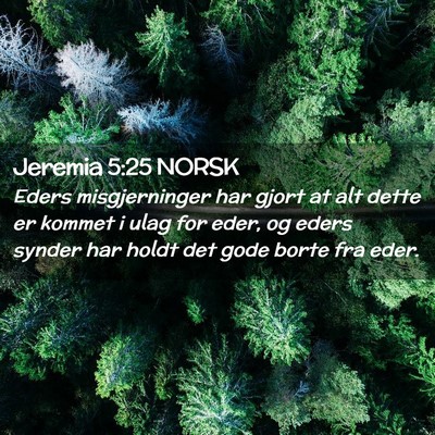 Picture 02 - Jeremia 5:25 NORSK - Eders misgjerninger har gjort at alt dette er - Bible Verse Picture