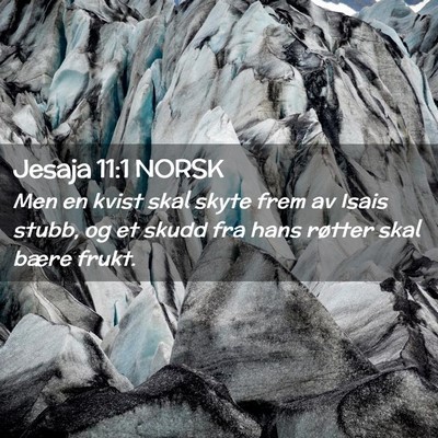 Picture 02 - Jesaja 11:1 NORSK - Men en kvist skal skyte frem av Isais stubb, og - Bible Verse Picture
