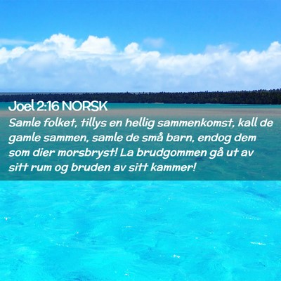 Picture 02 - Joel 2:16 NORSK - Samle folket, tillys en hellig sammenkomst, kall - Bible Verse Picture