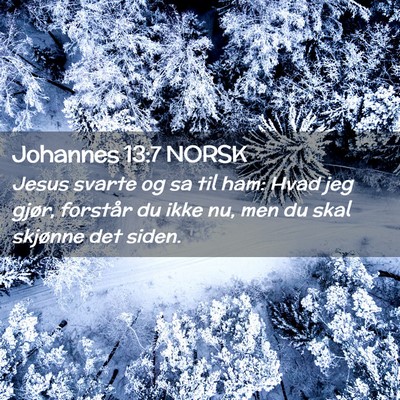 Picture 02 - Johannes 13:7 NORSK - Jesus svarte og sa til ham: Hvad jeg gjør, - Bible Verse Picture