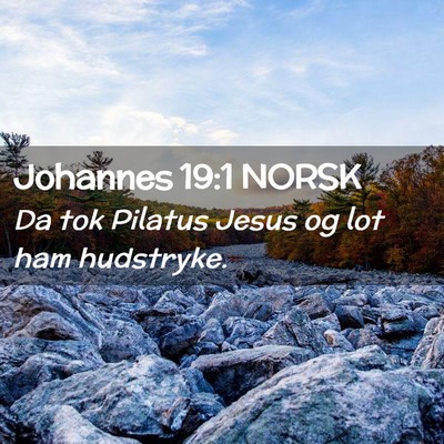 Picture 02 - Johannes 19:1 NORSK - Da tok Pilatus Jesus og lot ham - Bible Verse Picture