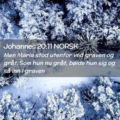 Picture 02 - Johannes 20:11 NORSK - Men Maria stod utenfor ved graven og gråt. Som - Bible Verse Picture